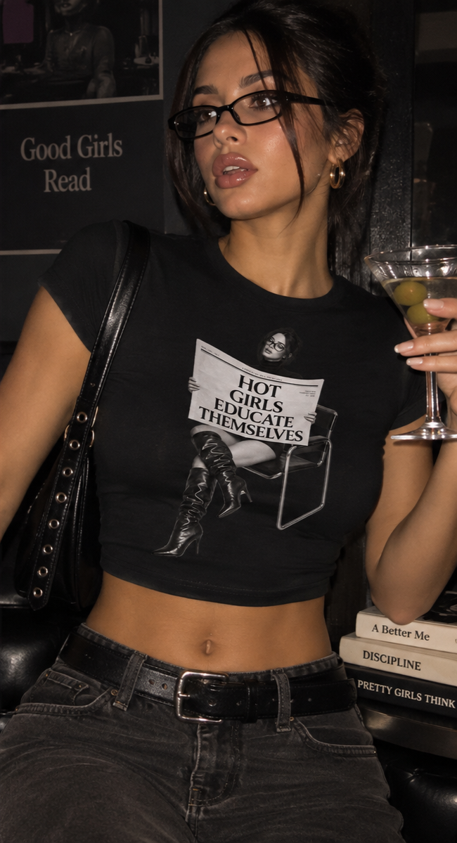 Hot Girls Educate Themselves Baby Tee