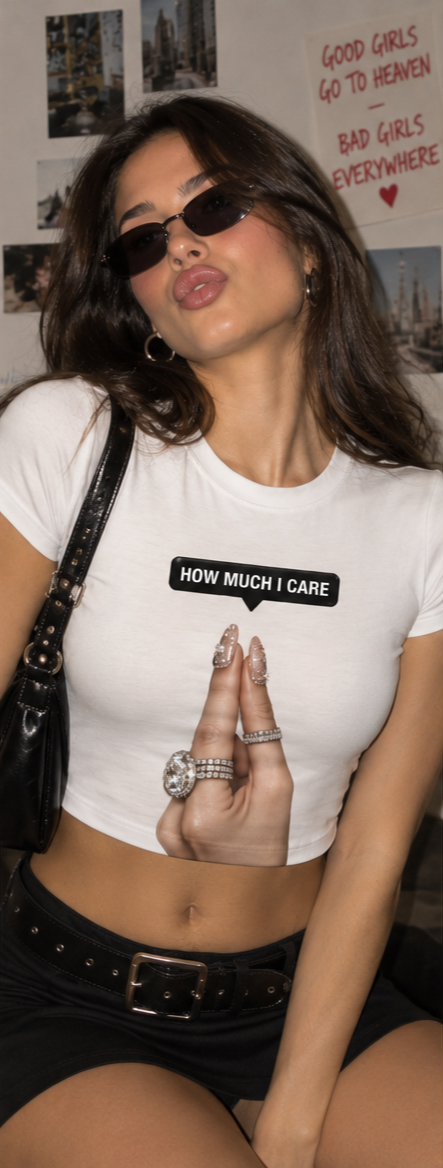 How Much I Care Baby Tee