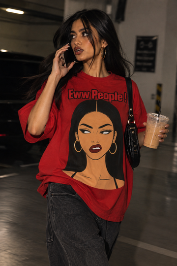 EWW people oversized tee