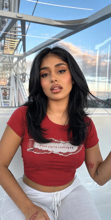 I Know Your Looking Baby Tee