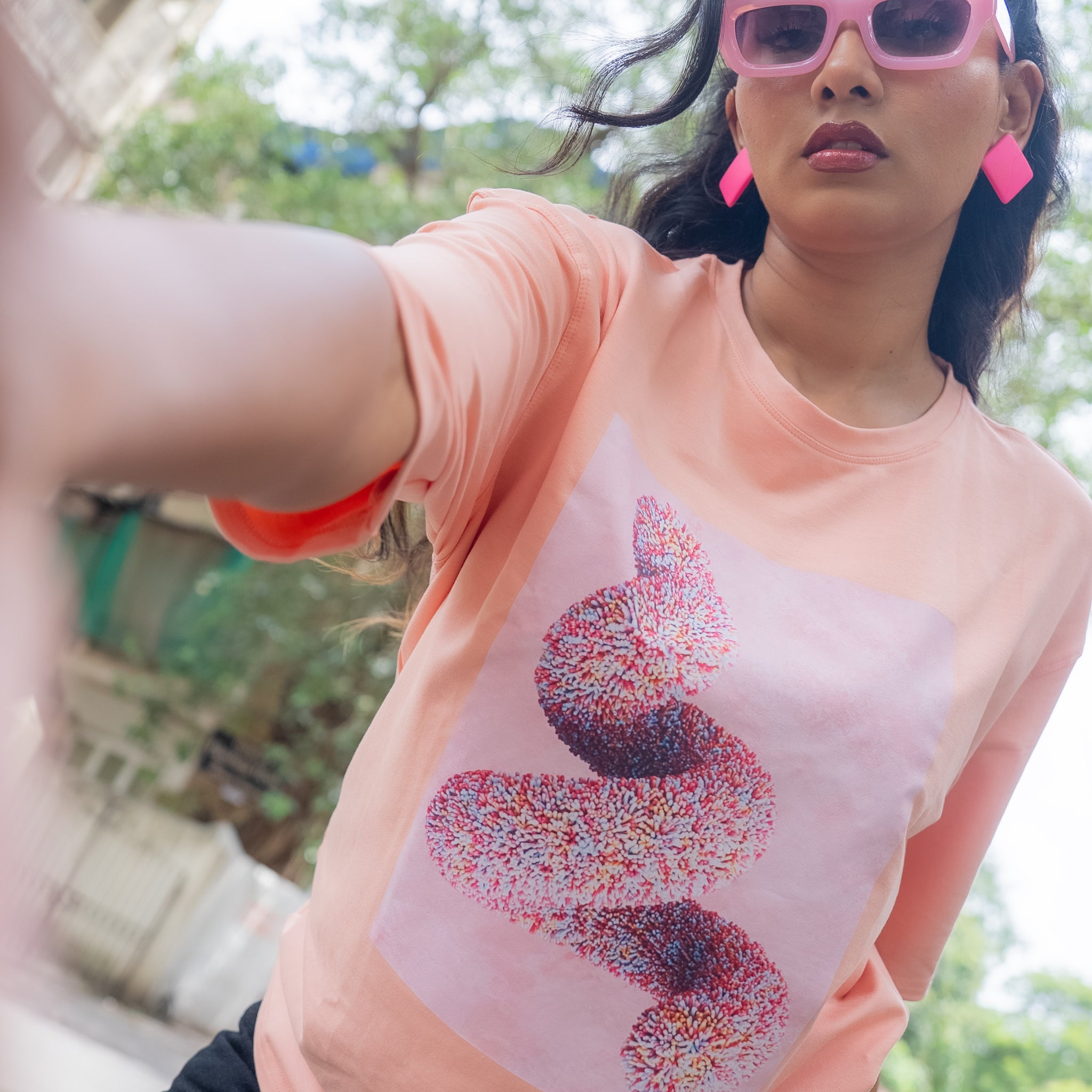 Peach Fuzz Oversized T