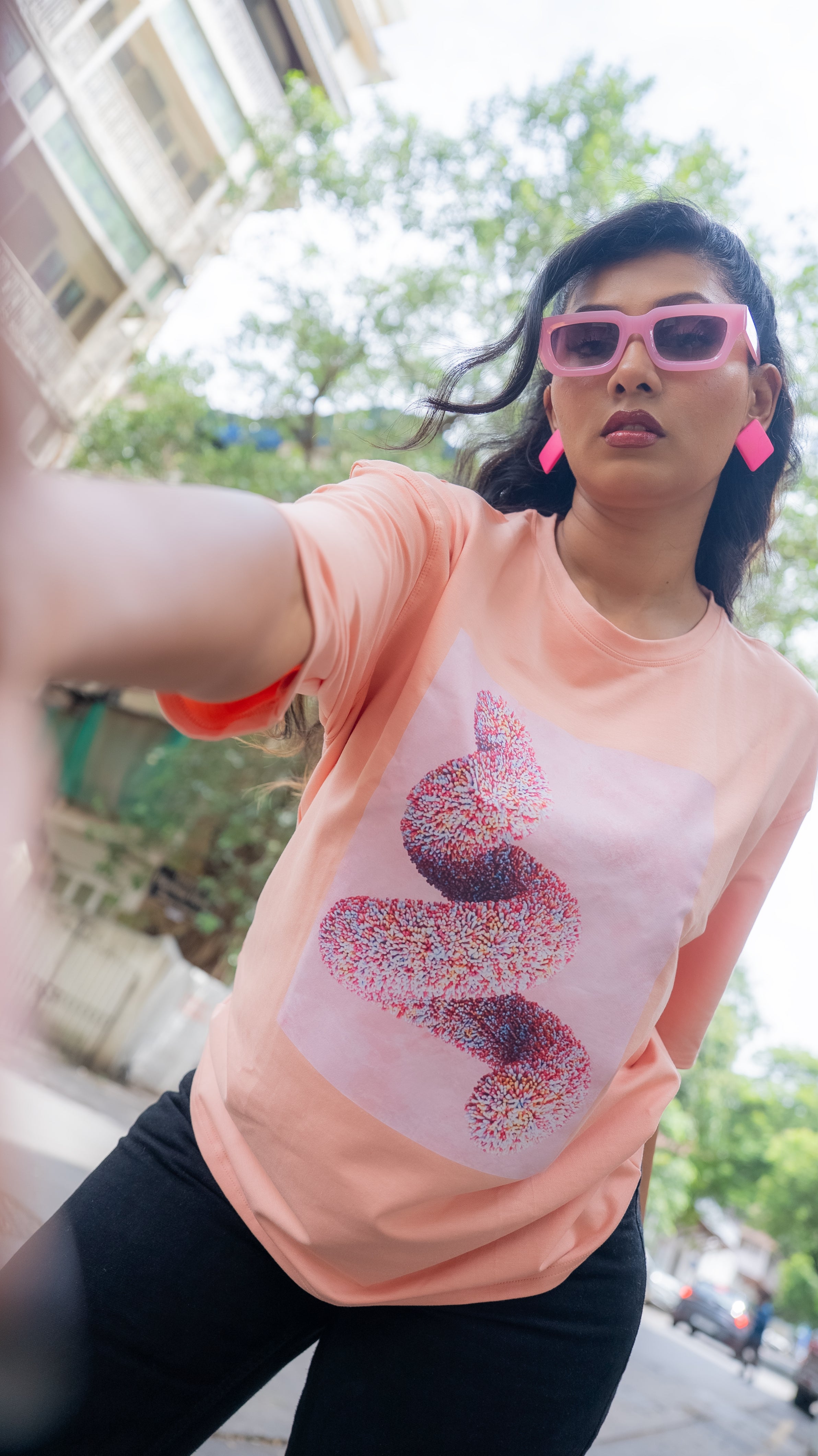 Peach Fuzz Oversized T