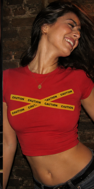 Caution Baby Tee