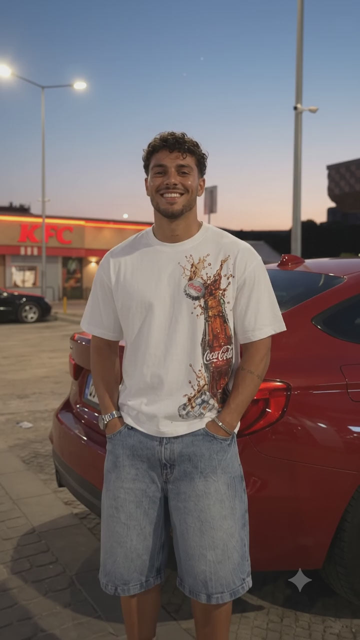 Coca-Cola Splash Oversized Tee