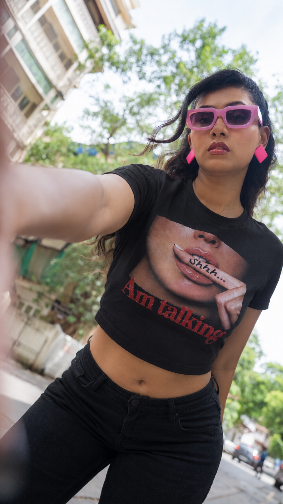 Shh Am Talking Baby Tee